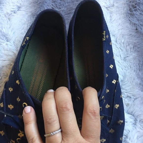 Navy and Gold Keds - Picture 7 of 7